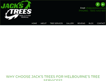 Tablet Screenshot of jackstrees.com.au